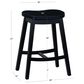 Linon Home Decor Culver Counter Stool with Black Cushion in Black (Set of 2), , large