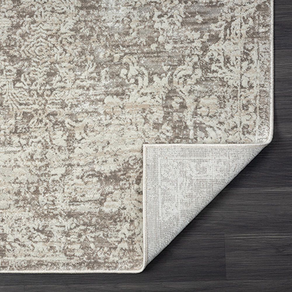 L&amp;R Resources Brisbane Damask Gray 10&#39; x 13&#39;10&quot; Area Rug, , large