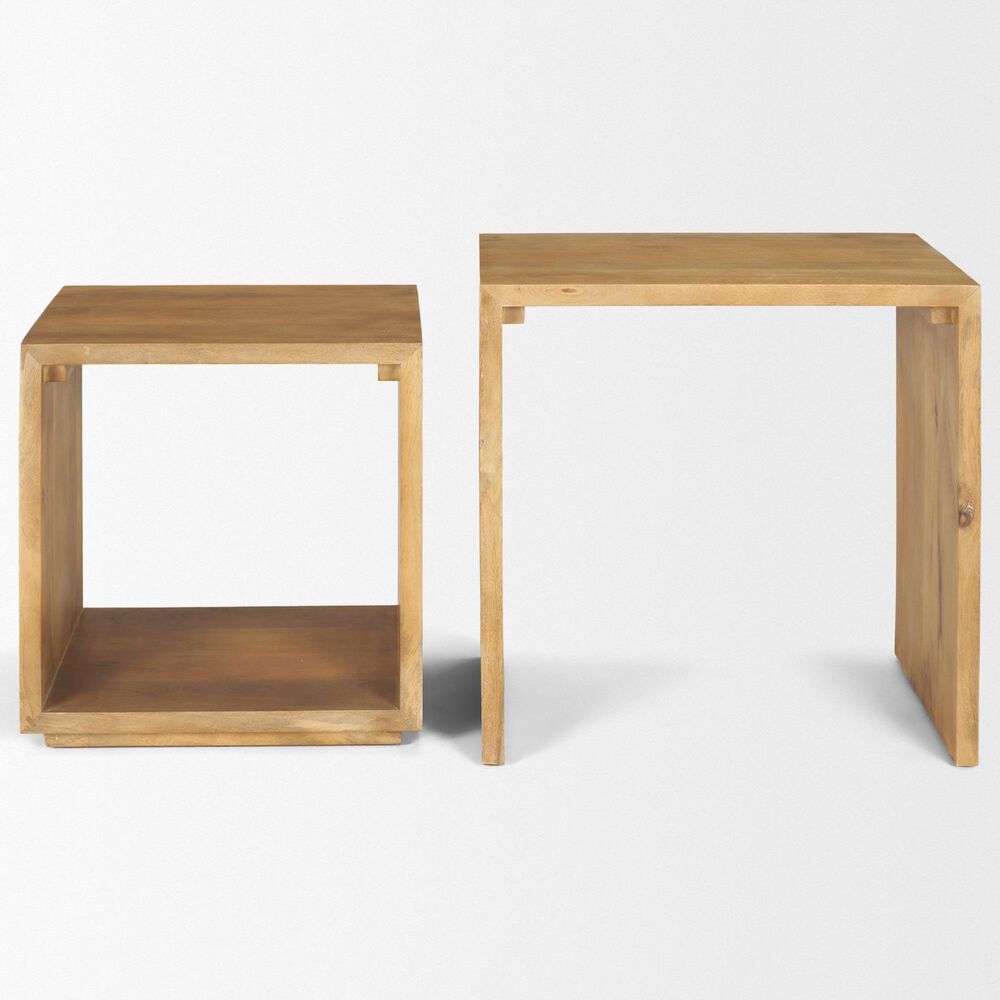 Mercana Alanna 2-Piece Nesting Accent Table Set in Brown, , large
