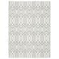 Oriental Weavers Montecito Geometric 6"7" x 9"6" White Area Rug, , large