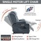 Hearth and Haven Power Lift Recliner in Blue, , large