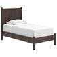 Ashley Pamytta 5-Piece Twin Panel Platform Bedroom Set in Rich Brown, , large