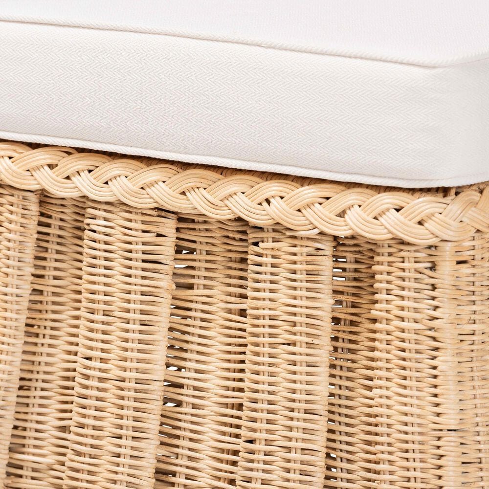 bali &amp; pari Rotem Small Ottoman in Neutral, , large