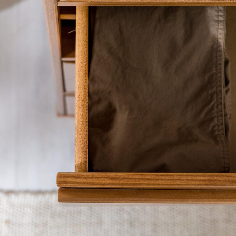 Walker Edison Atticus 4-Drawer Chest in Caramel, , large