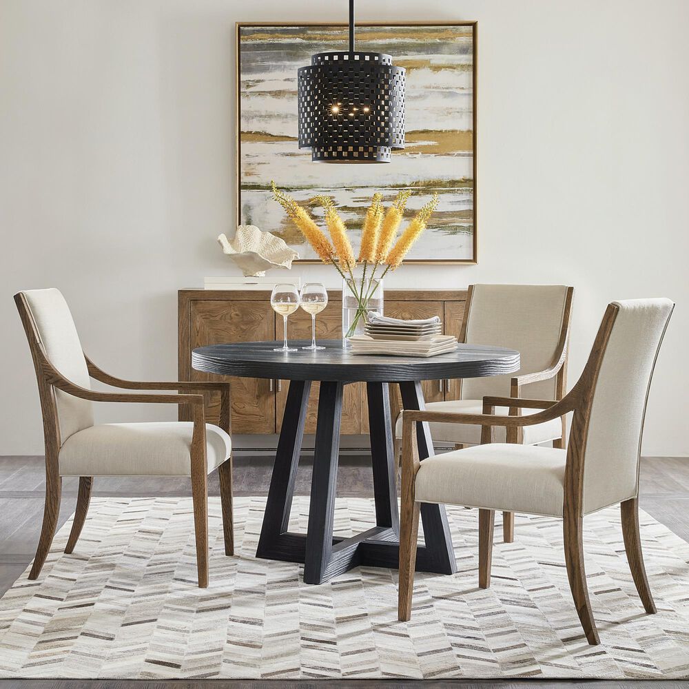 Hooker Furniture Chapman Upholstered Arm Chair in Beige &#40;Set of 2&#41;, , large