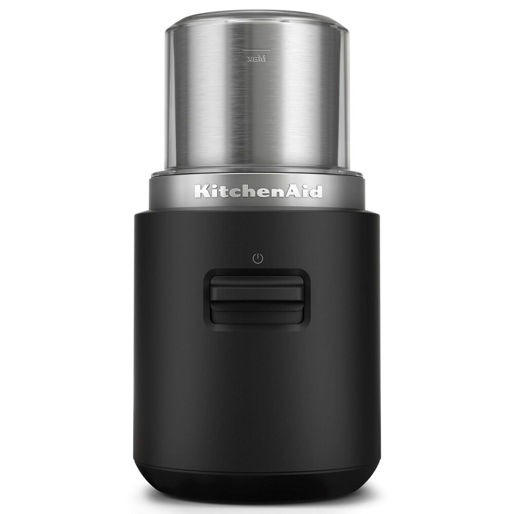 KitchenAid Go Cordless Blade Coffee Maker Grinder with Battery in Matte Black and Stainless Steel, , large