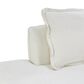Hearth and Haven 2-Piece Right Facing L-Shaped Sectional Sofa with Pillow Back Cushions in White, , large