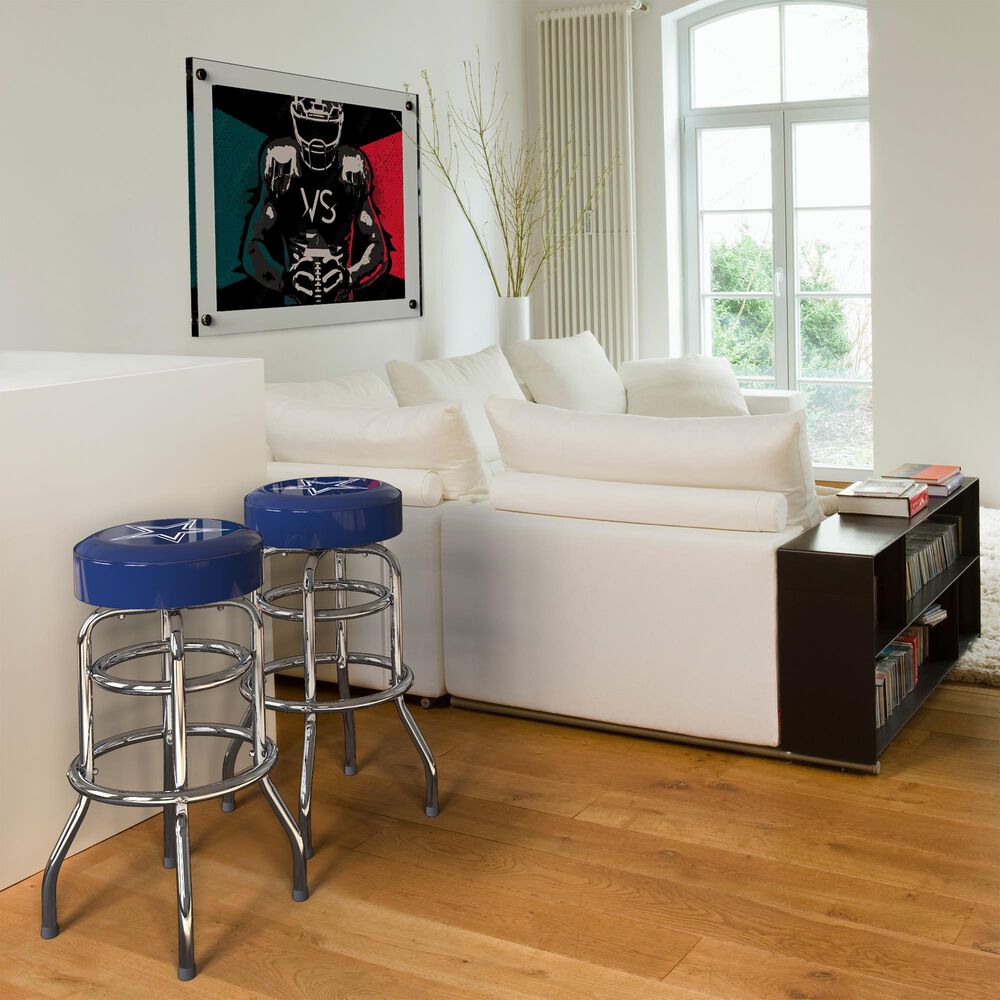 Imperial International Dallas Cowboys Bar Stool in Viny Navy, , large