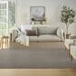 Nourison Courtyard Ivory and Charcoal 6" x 9" Indoor/Outdoor Area Rug, , large