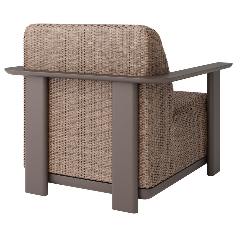 Ebel Outdoor Furniture Tahoe and Corte 5-Piece Fire Pit Conversation Set in Shell, Cocoa and Hazel, , large