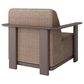 Ebel Outdoor Furniture Tahoe and Corte 5-Piece Fire Pit Conversation Set in Shell, Cocoa and Hazel, , large