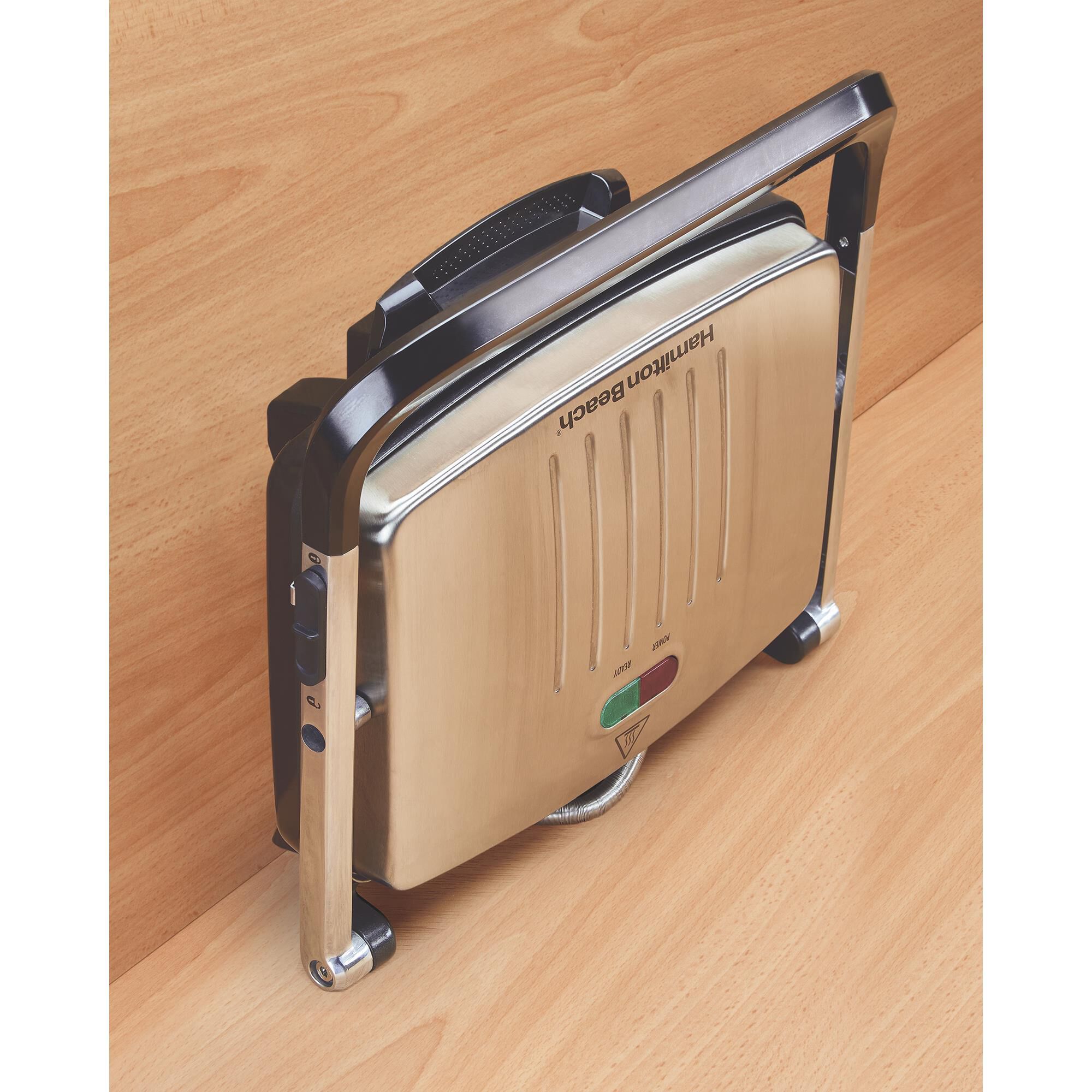 Hamilton Beach Electric Panini Maker and Grill in Stainless Steel