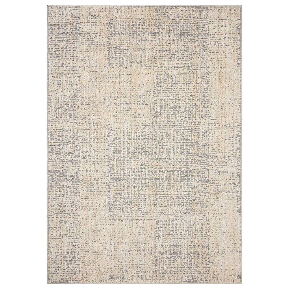 Amber Lewis x Loloi Bexley Natural and Slate 6"6" x 9"3" Area Rug, , large