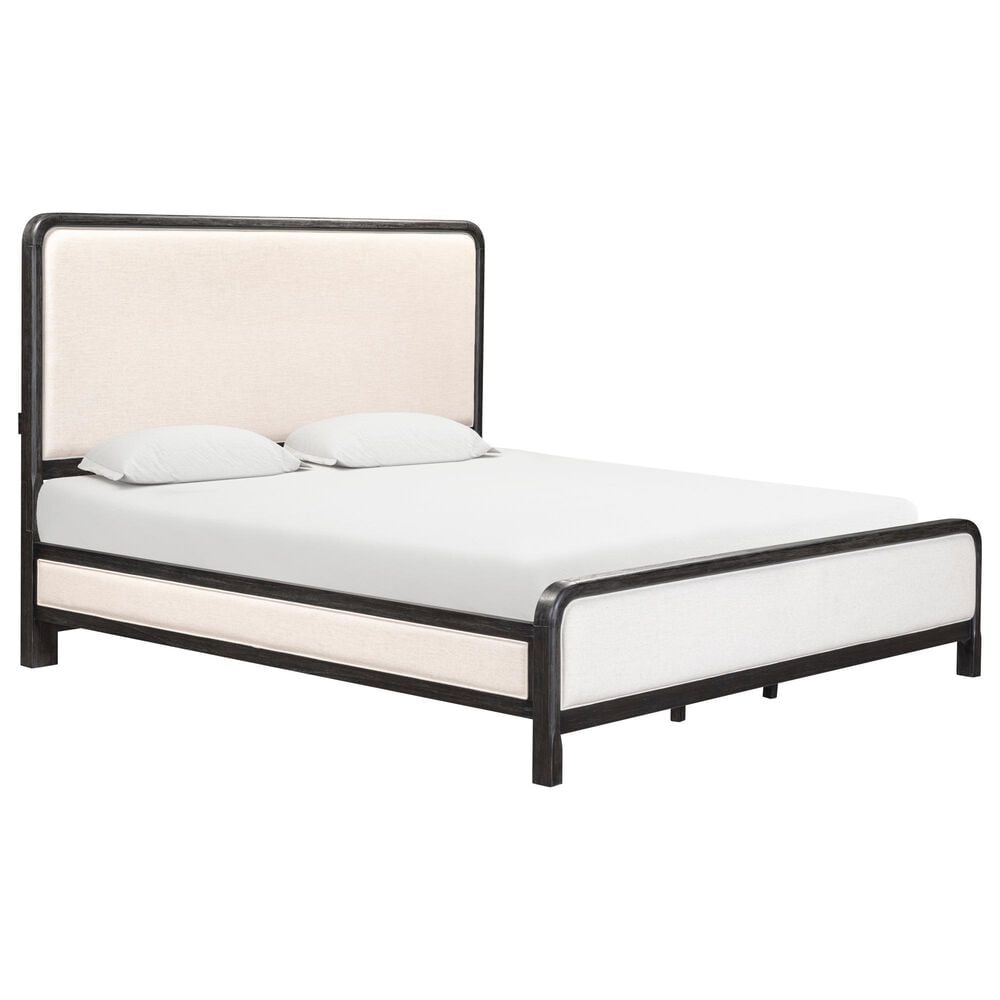Riva Ridge Ambrose King Panel Bed with Two Nightstands in Obsidian Mist, , large