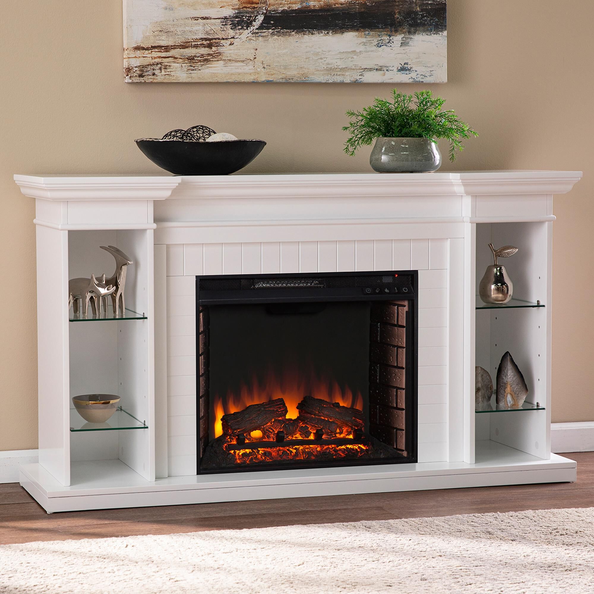 Nebraska furniture mart shop fireplace tv stands