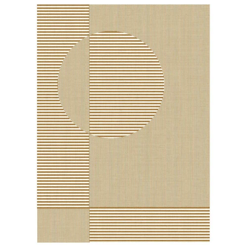Balta Rugs Webb Geometric Striped 7"10" x 10" Saffron Area Rug, , large