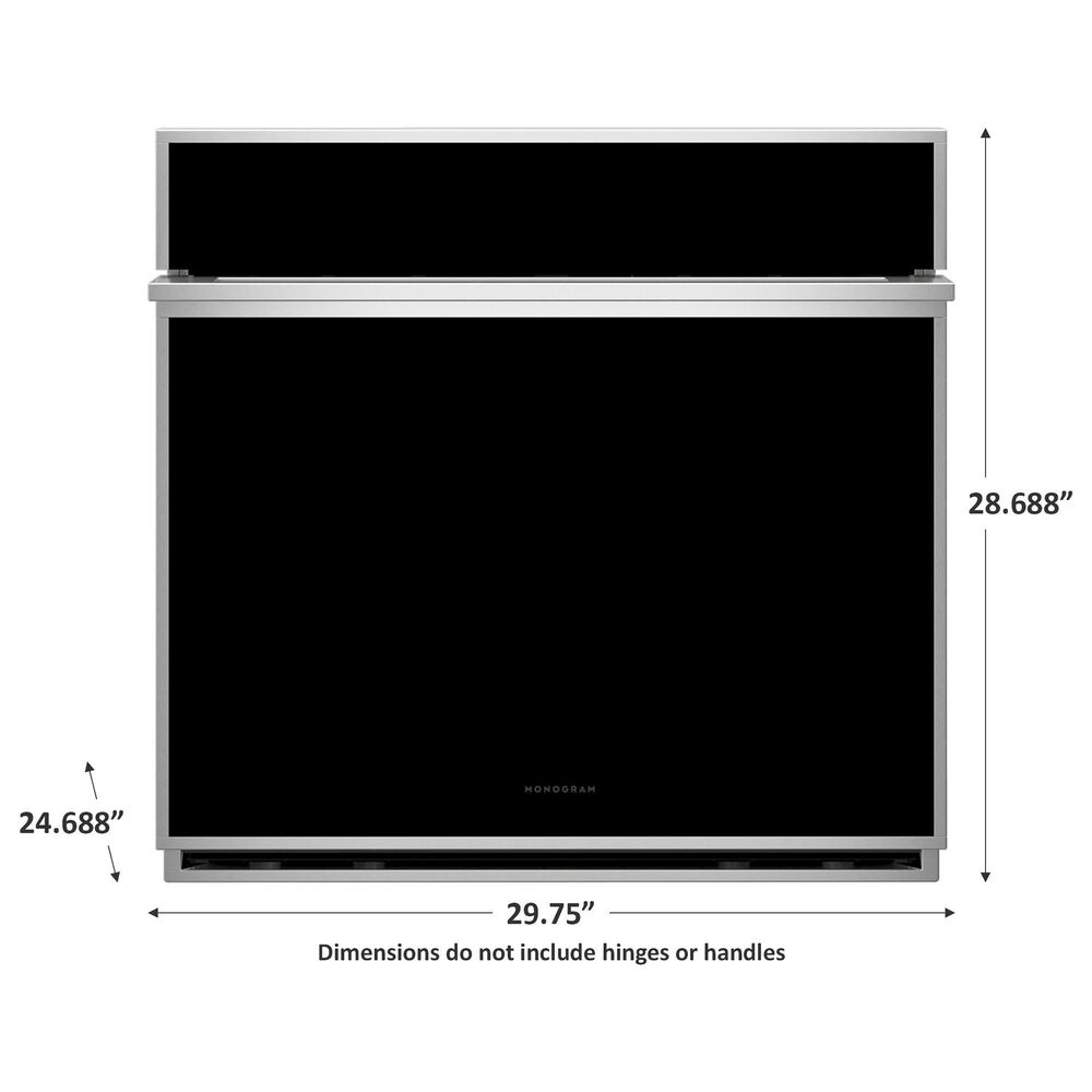 Monogram 30&quot; Smart Electric Convection Single Wall Oven Minimalist Collection - Stainless Steel, , large