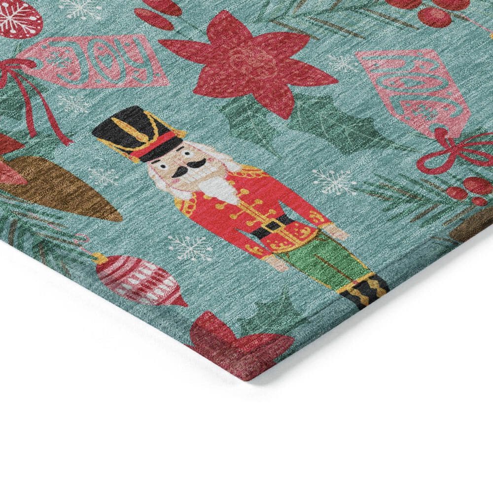Dalyn Rug Company Wonderland WN30 3&#39; x 5&#39; Teal Indoor/Outdoor Area Rug, , large