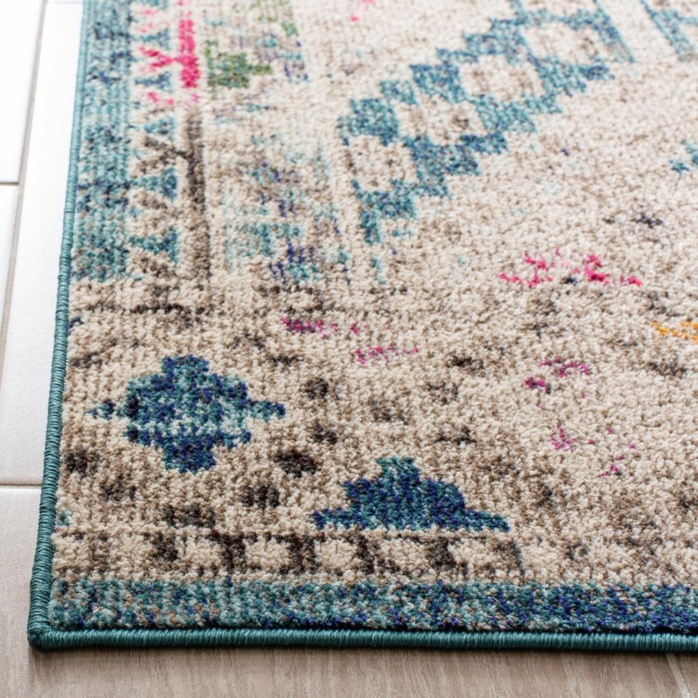 Safavieh Madison MAD418N 2&#39;2&quot; x 6&#39; Dark Blue and Yellow Runner, , large