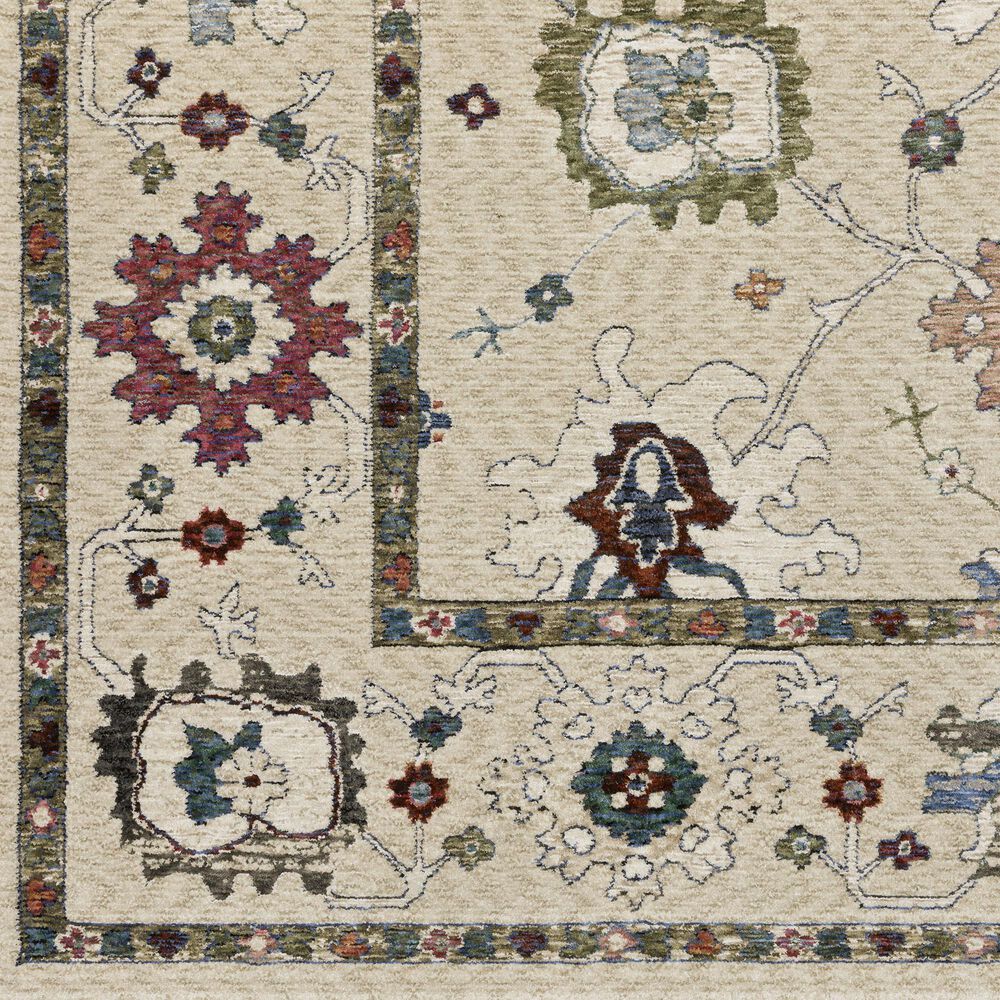 Oriental Weavers Hastings HA01W 2&#39;3&quot; x 7&#39;6&quot; Ivory Runner, , large