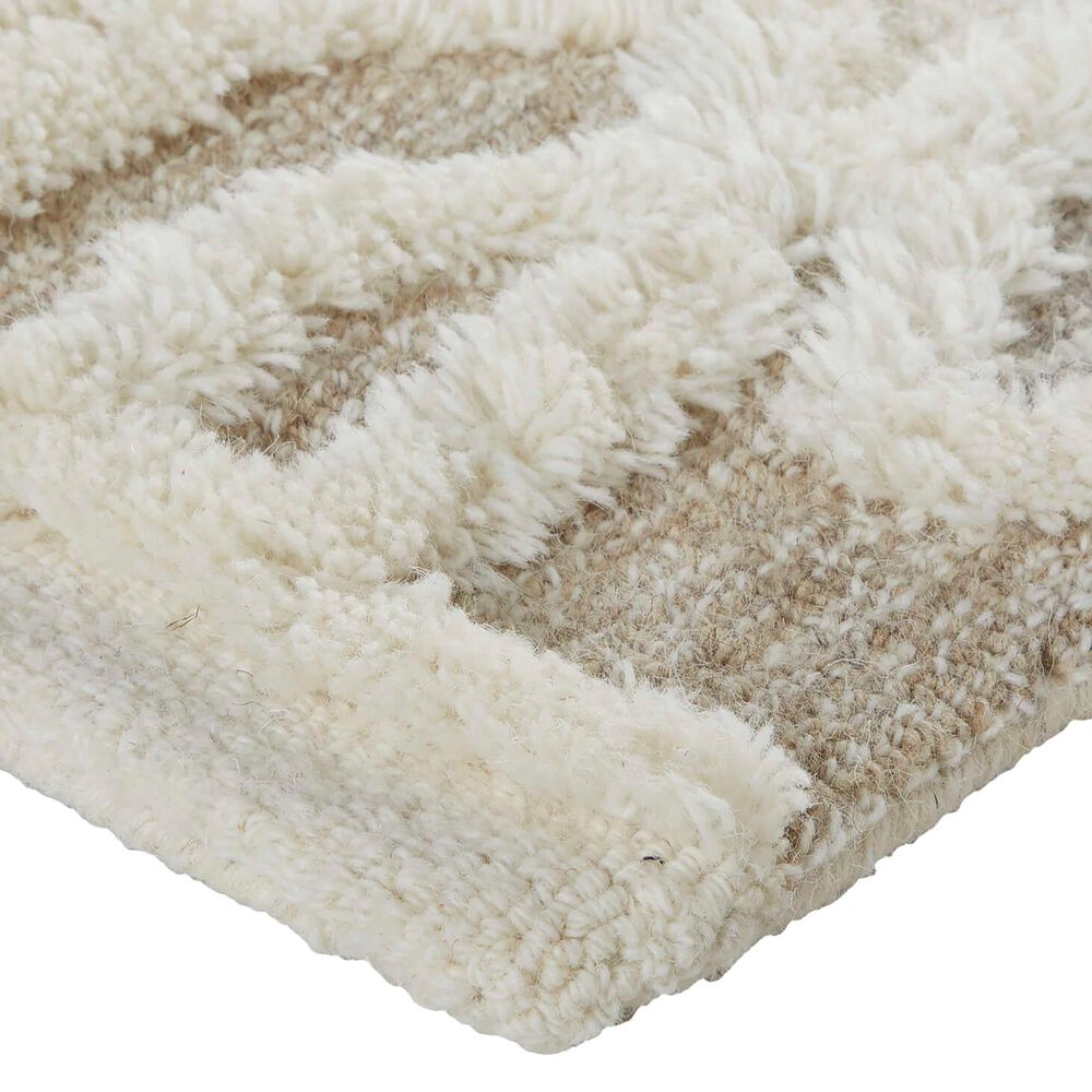 Feizy Anica 8011F 5&#39; x 8&#39; Ivory Area Rug, , large