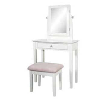 Linon Home Decor Vera Vanity Set in White, , large