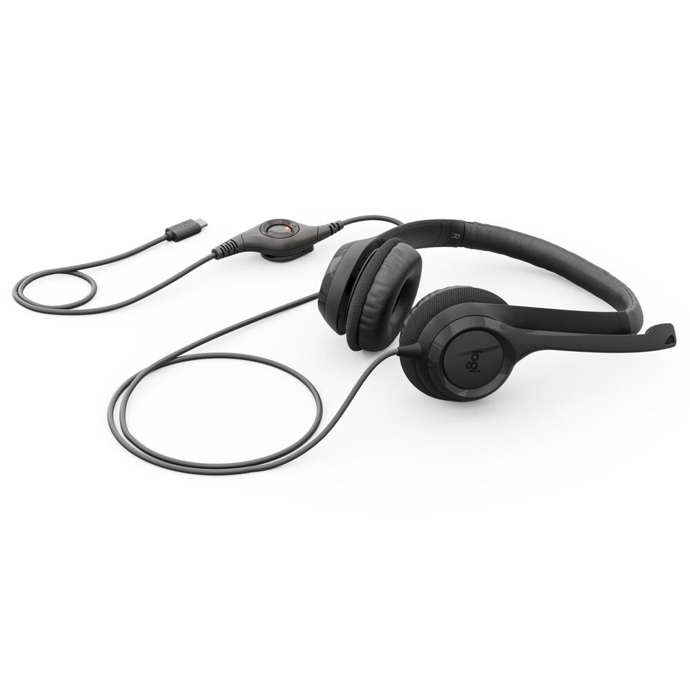 Logitech H390 USB Computer Headset in Black, , large