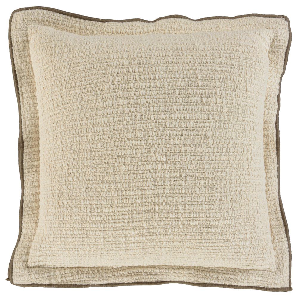 RIZZY 22" Square Throw Pillow in Natural, , large