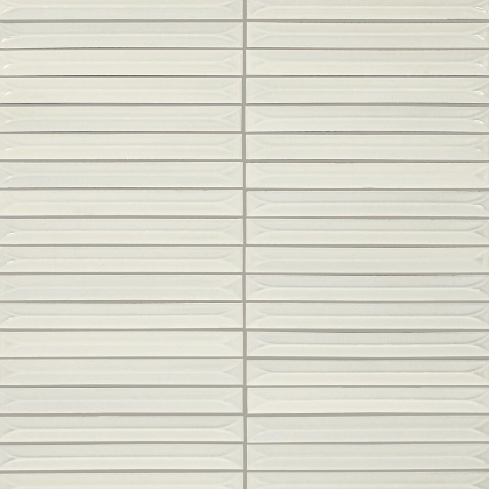 Dal-Tile Artefino Vintage Pearl 2" x 2" Floret on 12" x 12" Porcelain Mosaic Sheet, , large