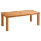 Linon Home Decor Carenen 80" Outdoor Dining Table in Natural, , large