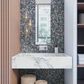 Dal-Tile Pebble Oasis Coastal 12" x 12" Flat Natural Stone Mosaic Sheet, , large