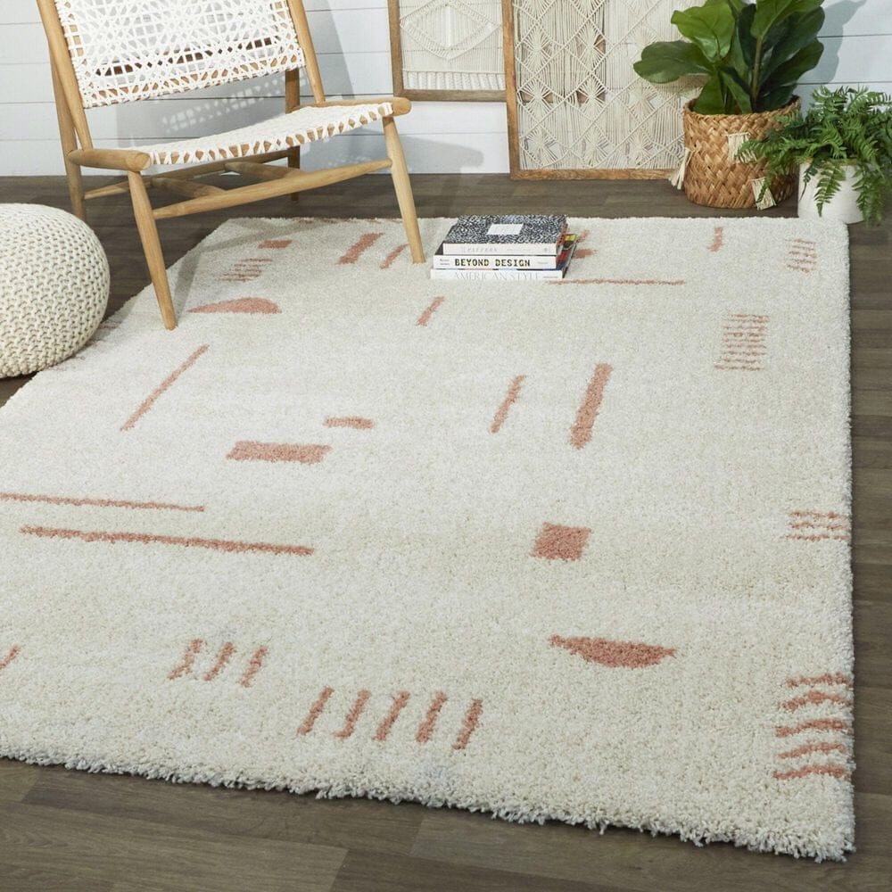 Balta Rugs Rupa 3090660 8&#39;9&quot; x 12&#39; White and Pink Area Rug, , large