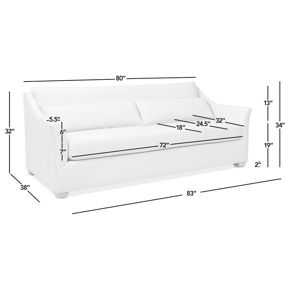 Jennifer Taylor Home Ada Stationary Sofa in Flax White, , large