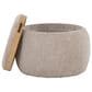Lumisource Tray Storage Pouf in Light Brown, , large