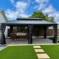 HOMLUX 20-ft x 12-ft Permanent Hardtop Gazebo in Grey with Hardtop Roof (Screen Included), , large