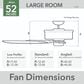 Hunter Windbound 52" Outdoor Ceiling Fan in Matte White, , large