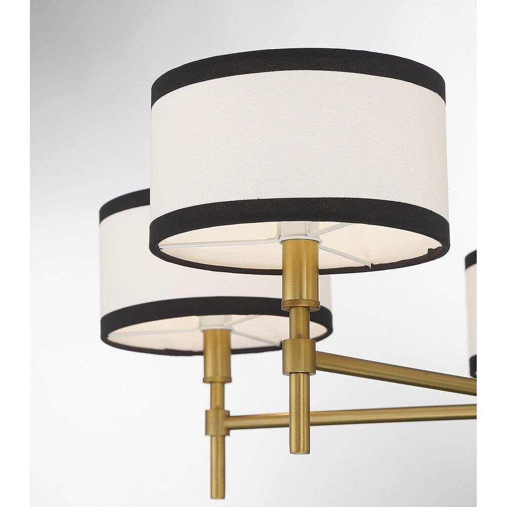 Savoy House 5 Light Chandelier in Natural Brass, , large
