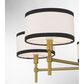 Savoy House 5 Light Chandelier in Natural Brass, , large