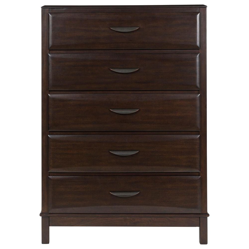 Ashley Vanmore 5-Piece Queen Storage Bedroom Set in Dark Brown, , large