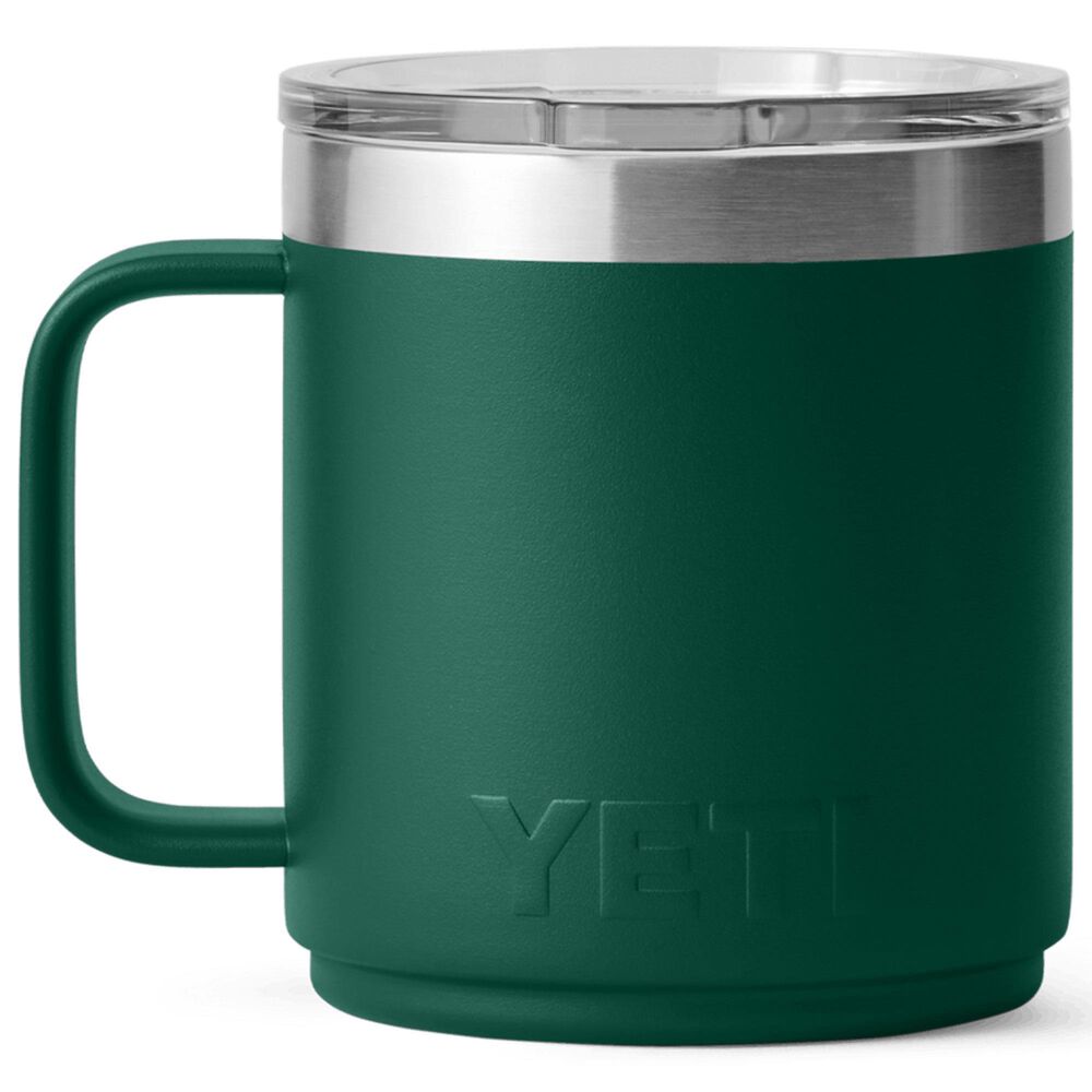 YETI Rambler 10 Oz CL Mug with MagSlider Lid in Black Forest Green, , large