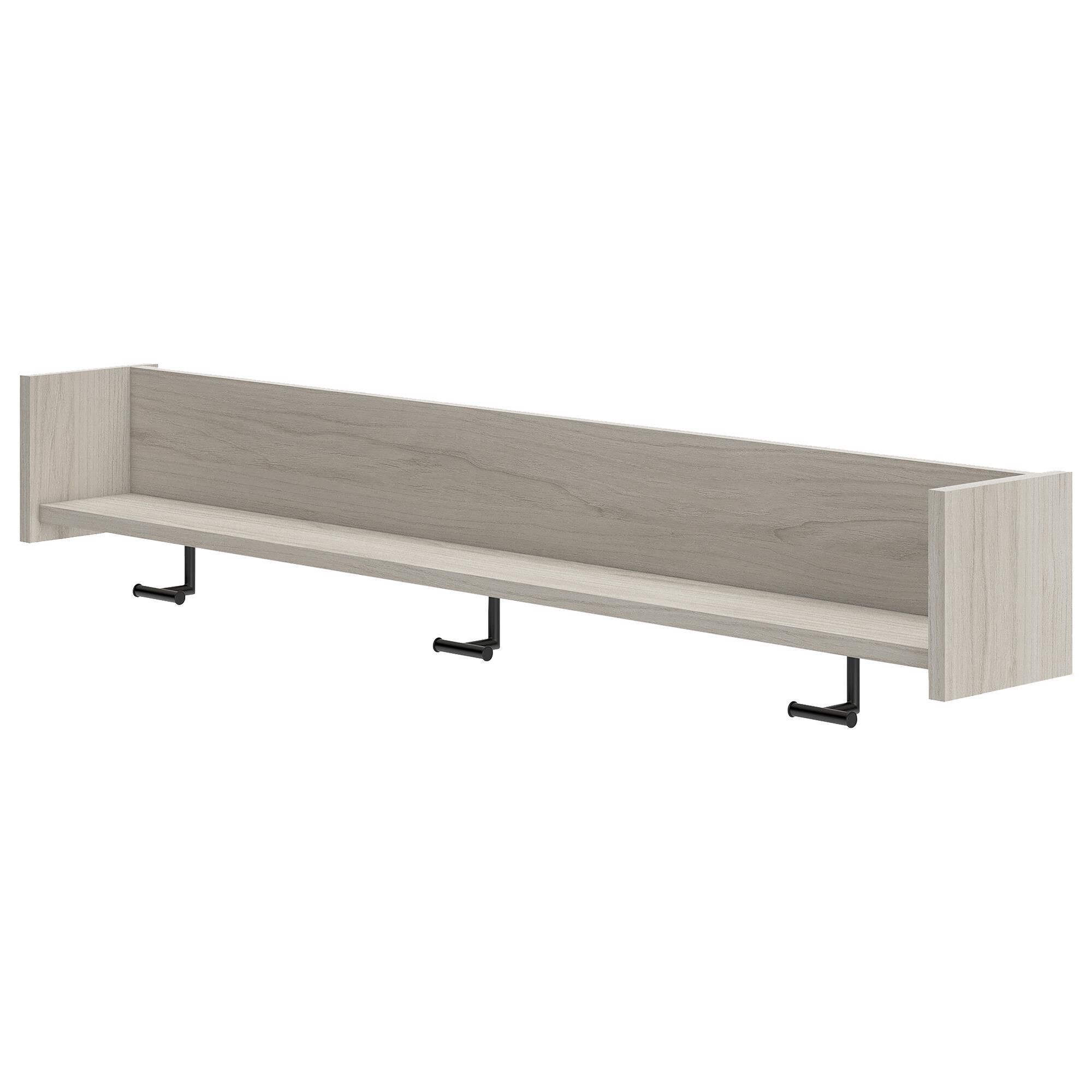 Signature Design by Ashley Socalle Wall Mounted Coat Rack with Shelf in Light Natural NFM