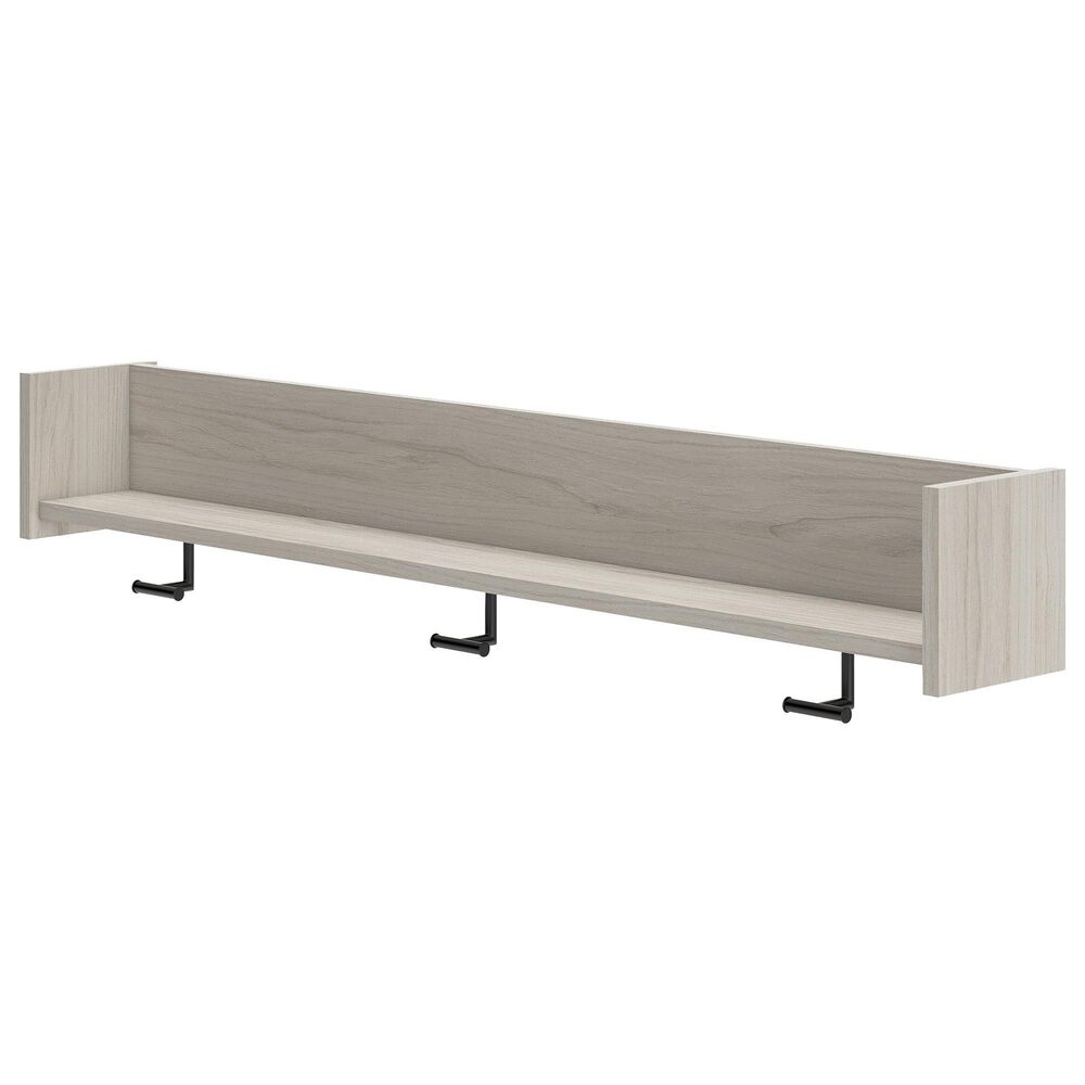 Ashley Socalle Wall Mounted Coat Rack with Shelf in Light Natural, , large