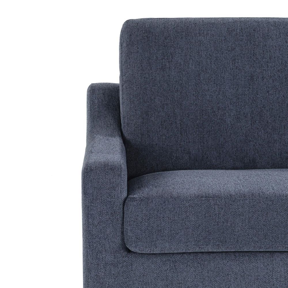 Lifestyle Solutions Harper Twin Convertible Sleeper Loveseat in Navy, , large