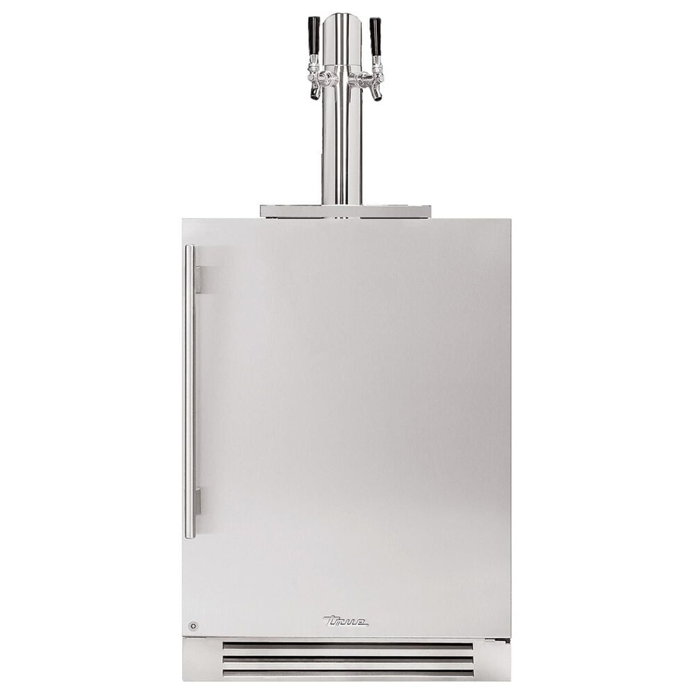 True Residential 5.75 Cu. Ft. Dual Tap Undercounter Beverage Dispenser with Right Hinge and Solid Door in Stainless Steel, , large