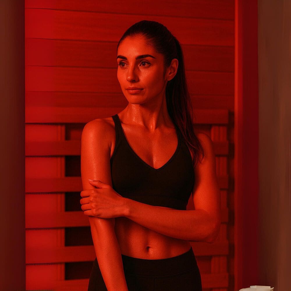 EZlife Elite 1-Person Compact Ultra Low EMF FAR Infrared Home Sauna in Natural Hemlock, , large