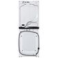 LG Single Unit Front Load LG WashTower with Center Control 4.5 Cu. Ft. Washer and 7.4 Cu. Ft. Gas Dryer in White, , large