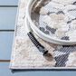 Safavieh Cabana CBN672A 9" x 12" Ivory and Charcoal Indoor/Outdoor Area Performance Rug, , large
