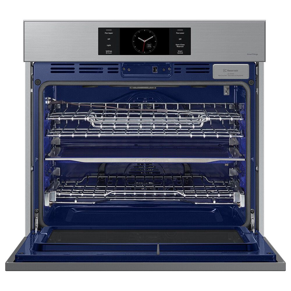 Samsung Bespoke 30&quot; Single Electric Wall Oven with Convection in Stainless Steel &amp; 30&quot; Gas Cooktop in Stainless Steel, , large