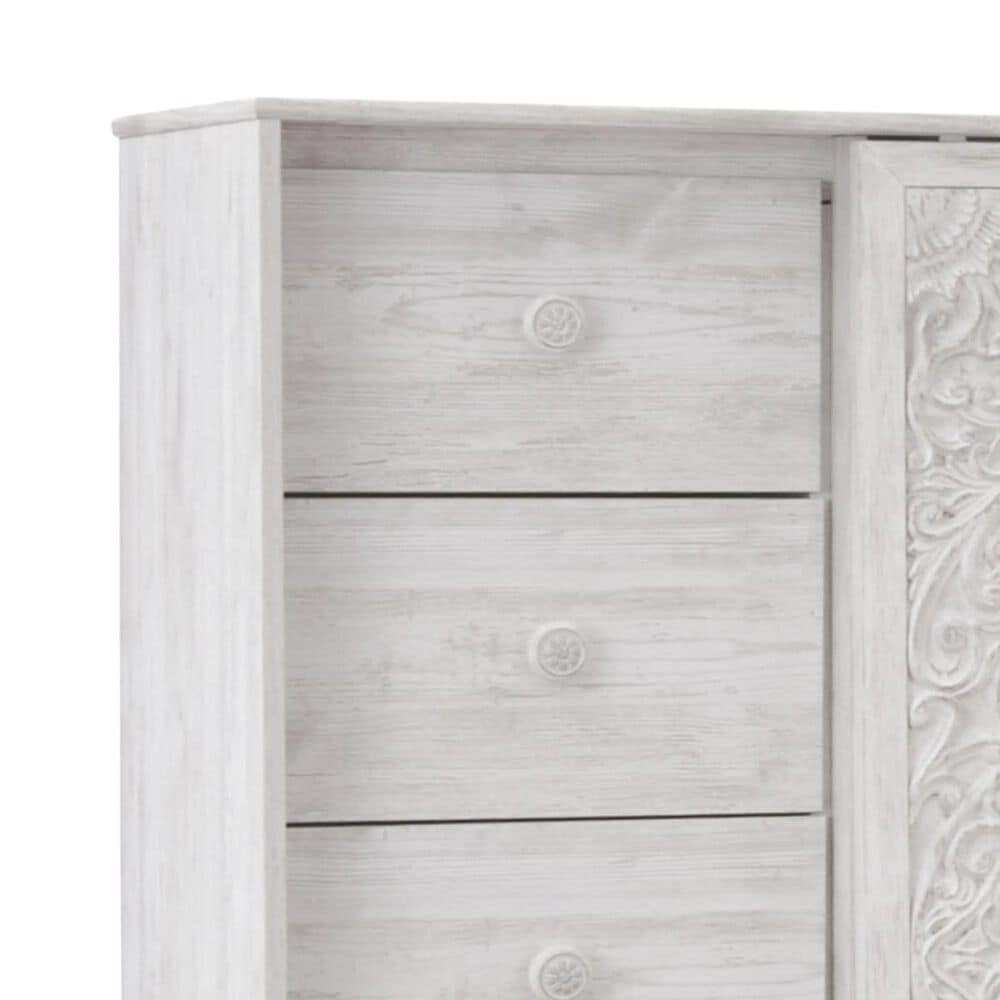 Ashley Paxberry Dressing Chest in White Wash, , large
