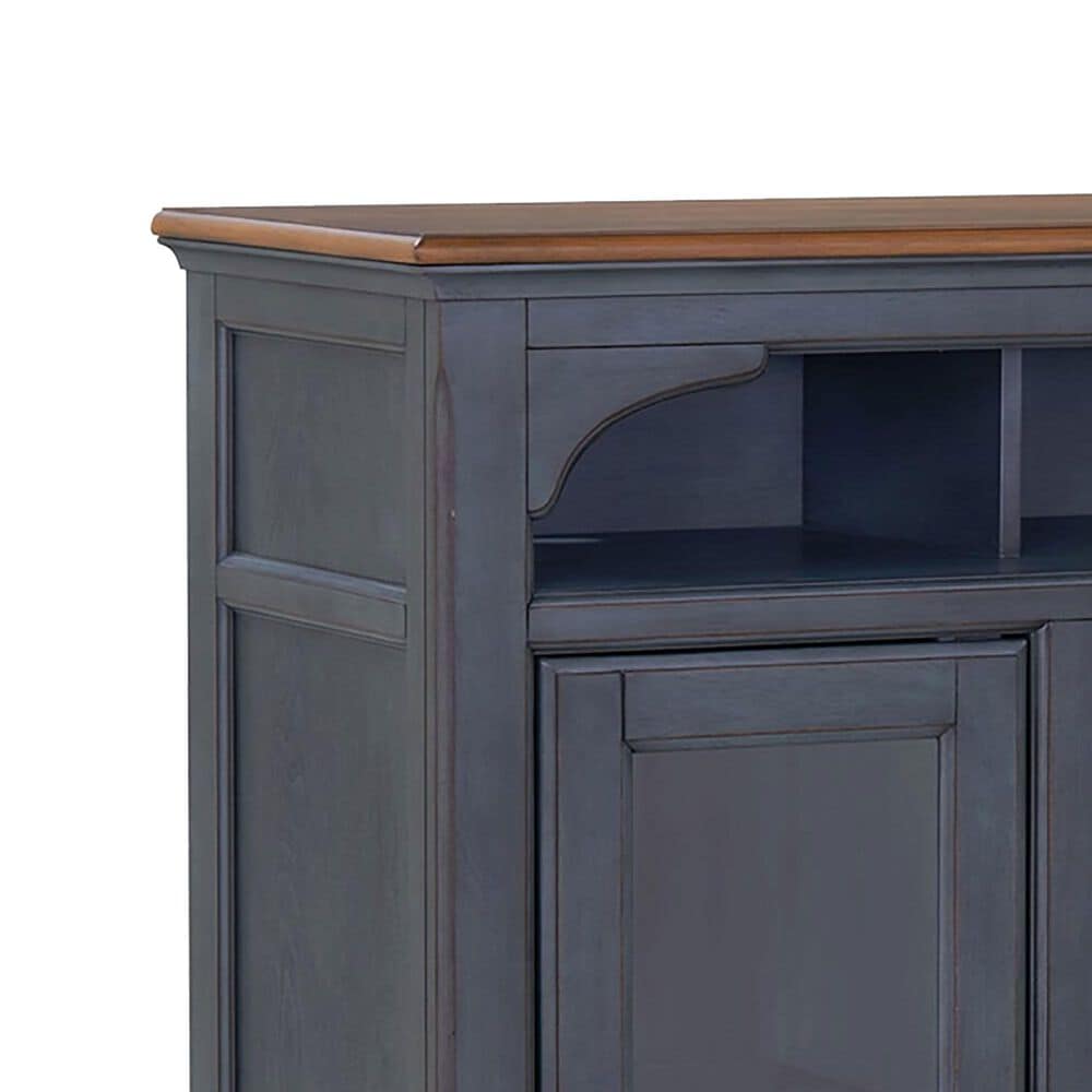 Legends Furniture Americana 66&quot; Fireplace TV Stand in Corduroy Blue, , large